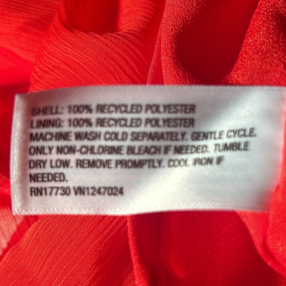 a new day  NWT Red Ruffled Midi Dress Fairy Boho Feminine Cottage Wedding Dressy - Picture 10 of 10